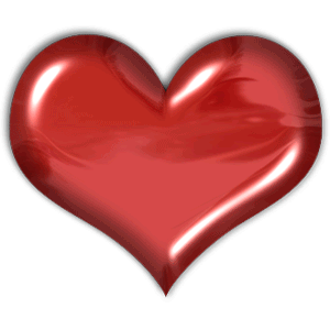 Gif animé coeur rouge